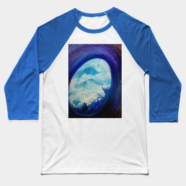 Ocean Containment ( from the 20-minute egg project series) Baseball T-Shirt by MooreMythos